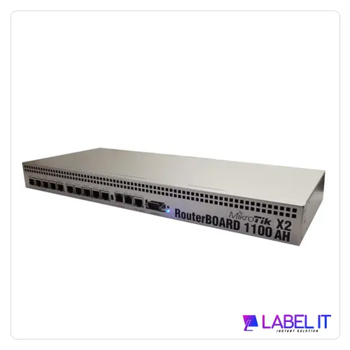 High-performance Mikrotik Router RB4011iGS+RM with powerful CPU and thirteen Gigabit LAN ports for modern networking needs