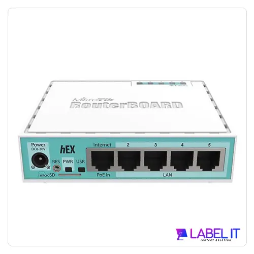 Efficient Mikrotik RB750r2 router with 5 Ethernet ports for basic networking needs