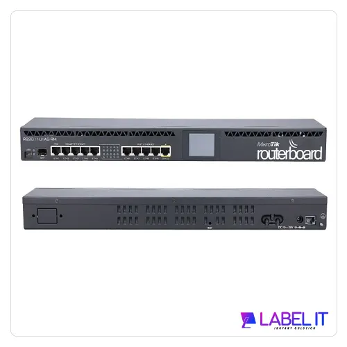 High-performance Mikrotik Router RB2011UiAS with robust features, ample ports, and versatile capabilities.